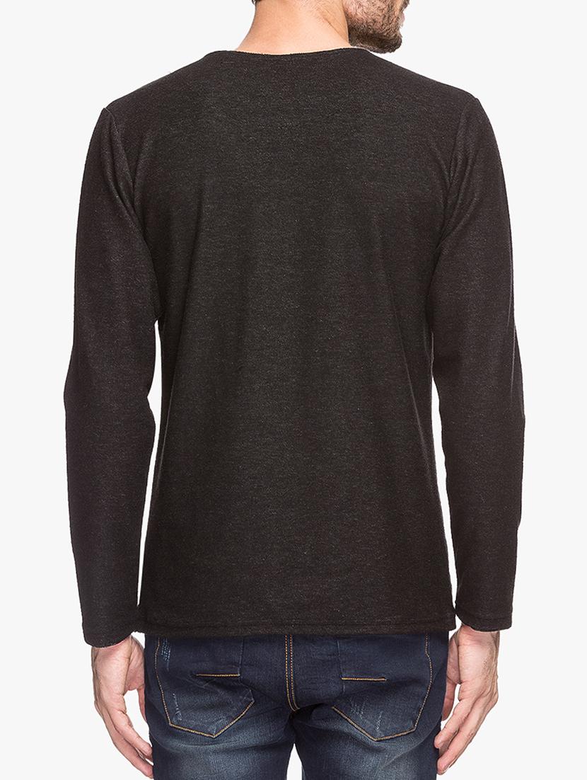 black cotton color block t-shirt - 15308271 - Zoom Image - 3