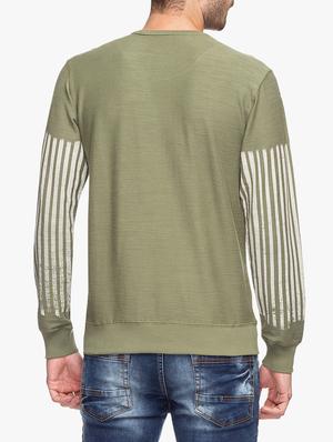 green cotton front print t-shirt - 15308273 - Standard Image - 3
