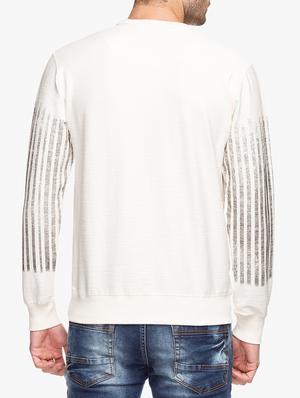 white cotton front print t-shirt - 15308274 - Standard Image - 3