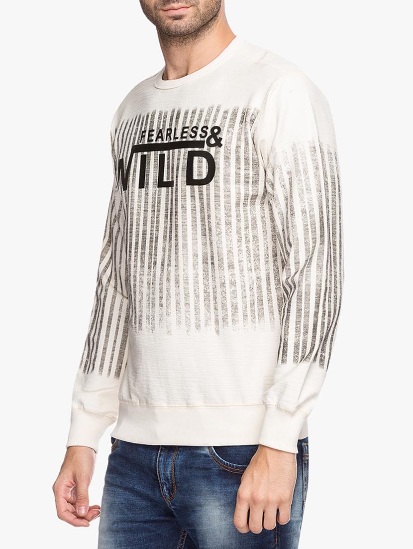 white cotton front print t-shirt - 15308274 - Zoom Image - 2