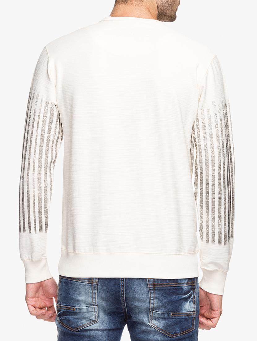 white cotton front print t-shirt - 15308274 - Zoom Image - 3