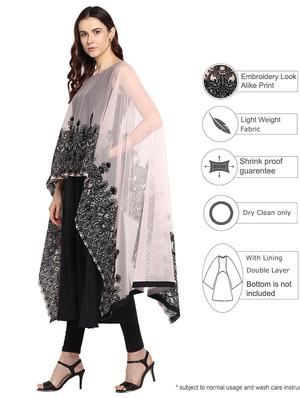 kurta with thread embroidered cape - 15308578 - Standard Image - 2
