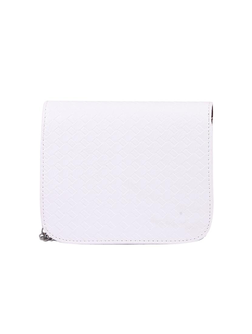 white leatherette (pu) regular sling bag - 15310947 - Zoom Image - 2