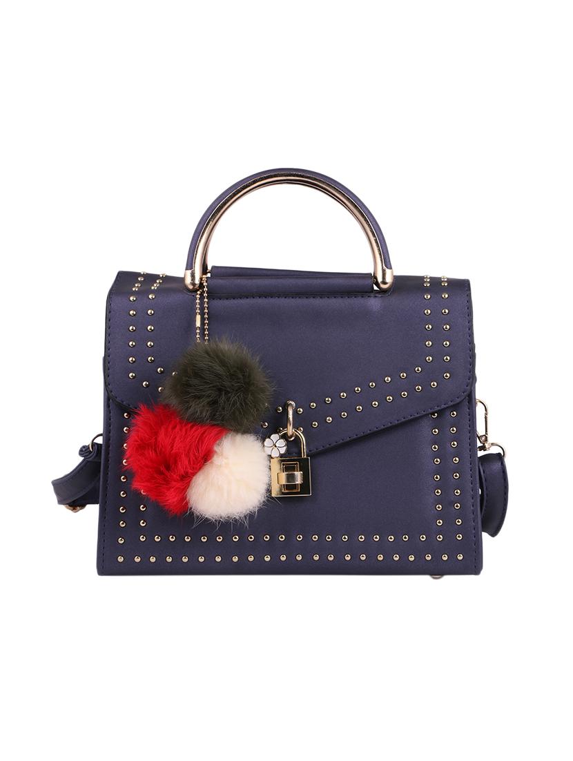 blue leatherette (pu) regular handbag - 15310954 - Zoom Image - 1