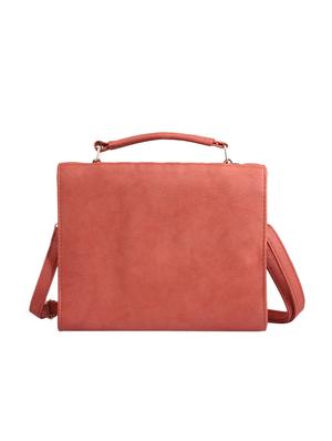 pink leatherette (pu) regular sling bag - 15310955 - Standard Image - 2