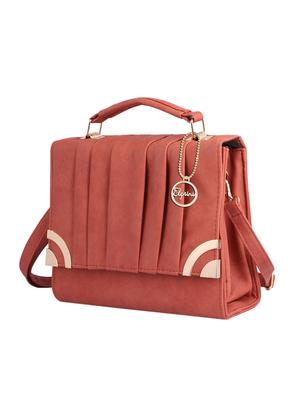 pink leatherette (pu) regular sling bag - 15310955 - Standard Image - 4
