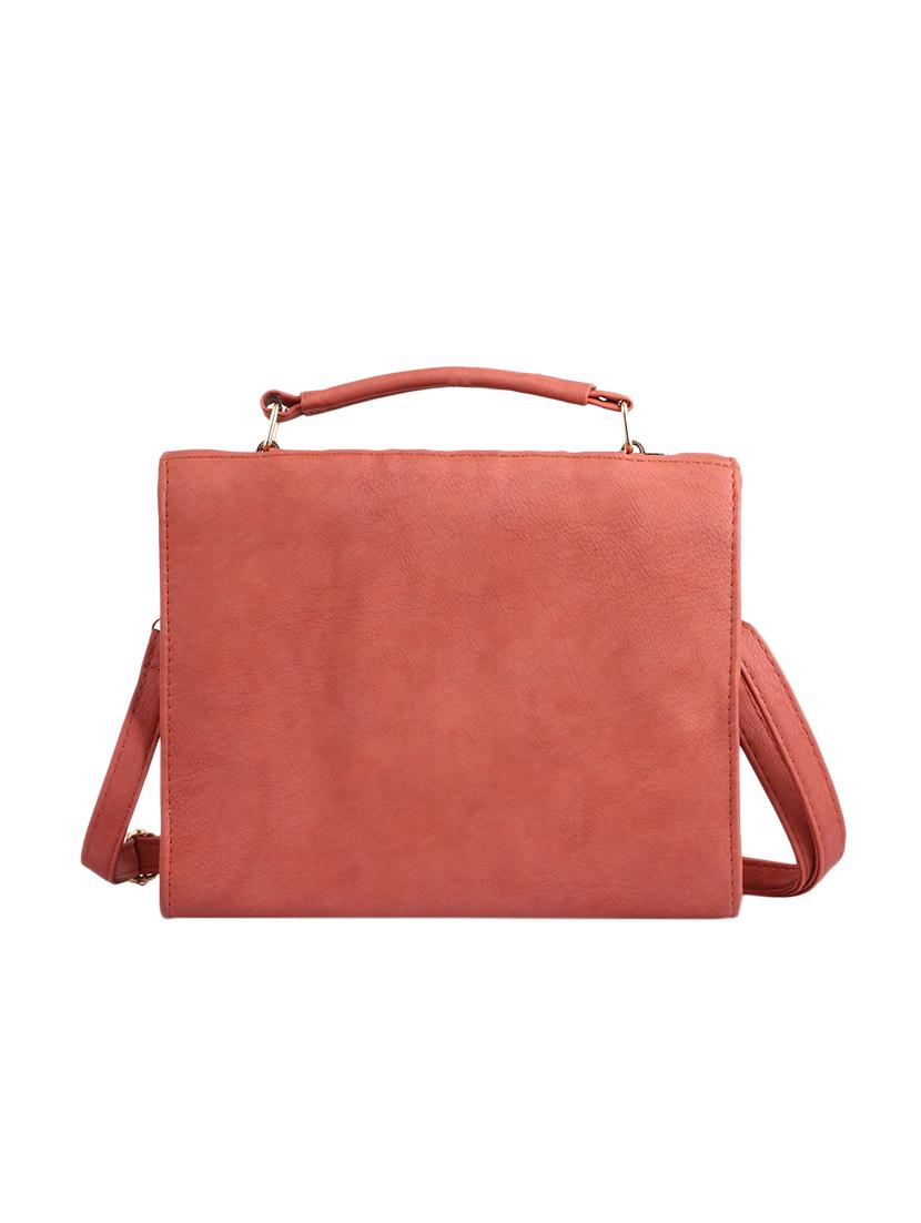 pink leatherette (pu) regular sling bag - 15310955 - Zoom Image - 2