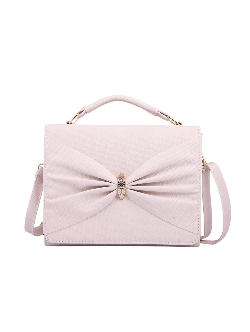 pink leatherette (pu) regular handbag - 15310962 - Zoom Image - 1