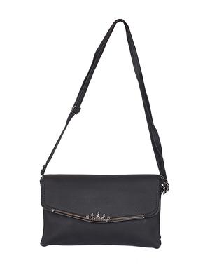 black polyester regular sling bag - 15310965 - Standard Image - 1