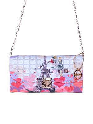 multi colored canvas regular sling bag - 15310966 - Standard Image - 5