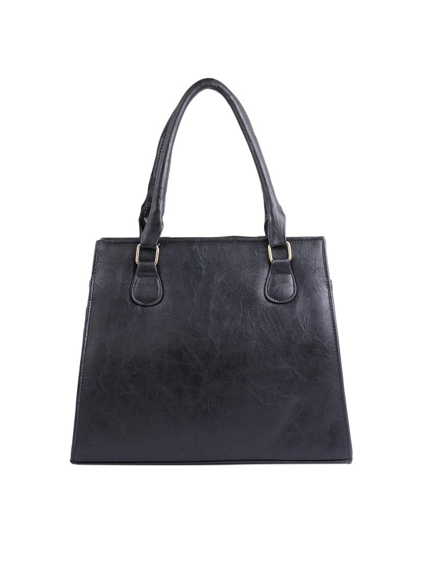 black leatherette (pu) regular handbag - 15311103 - Zoom Image - 2