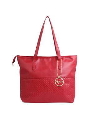 red leatherette (pu) regular tote - 15311110 - Standard Image - 1
