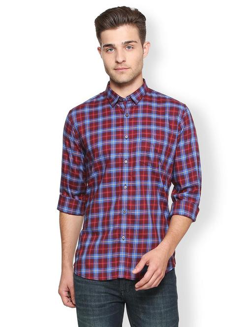 red cotton casual shirt - 15311185 - Very Small Image - 1