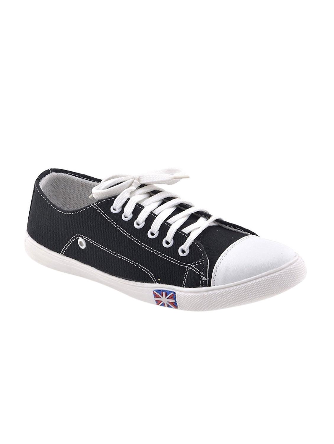 black canvas lace up sneaker - 15312483 - Zoom Image - 1
