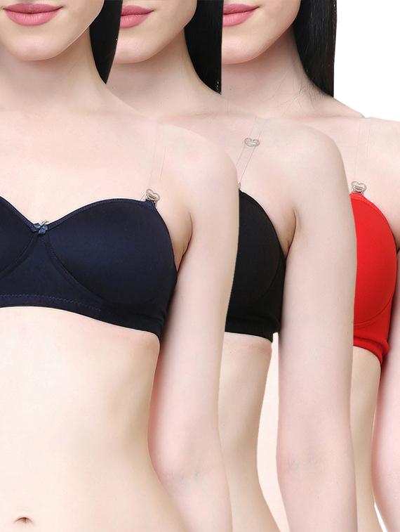 set of 2 lightly padded solid bras - 15312696 - Zoom Image - 1