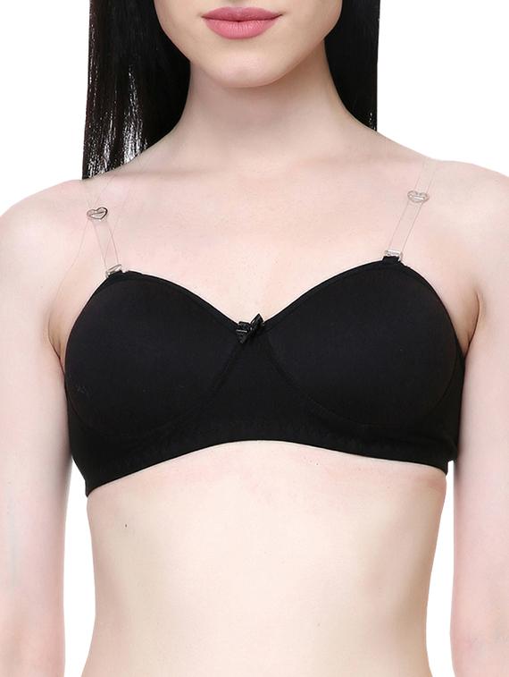 set of 2 lightly padded solid bras - 15312696 - Zoom Image - 2