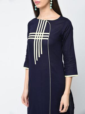 patchwork straight kurta - 15312886 - Standard Image - 4