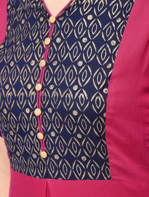 block printed straight kurta - 15312997 - Standard Image - 5