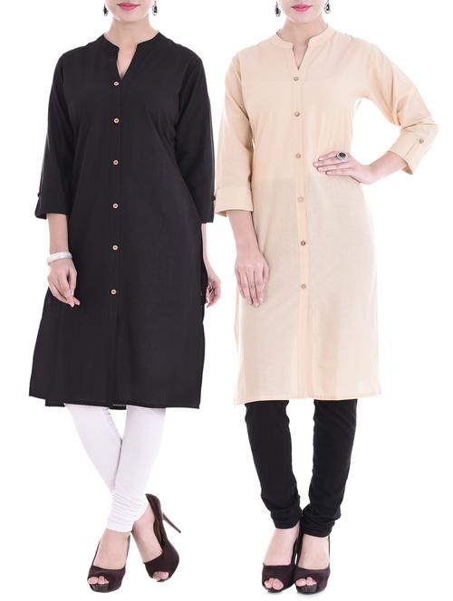 multi colored combos kurta - 15313050 - Standard Image - 1