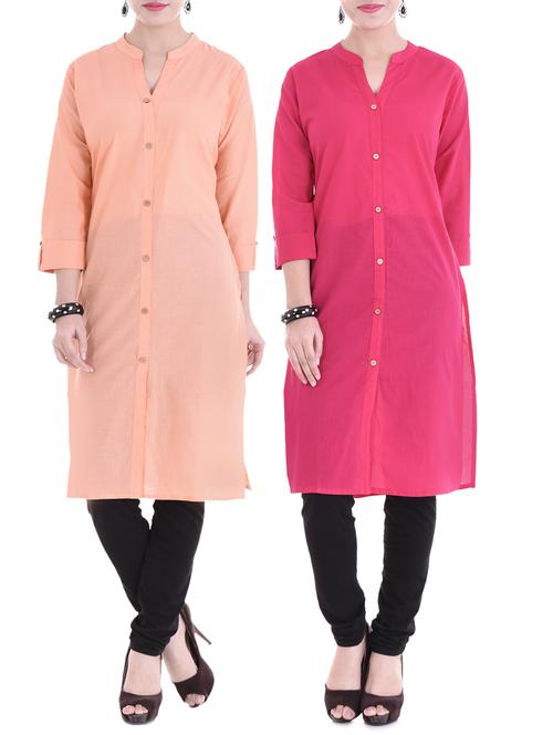 multi colored combos kurta - 15313104 - Standard Image - 1