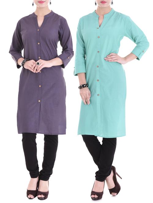 multi colored combos kurta - 15313108 - Standard Image - 1