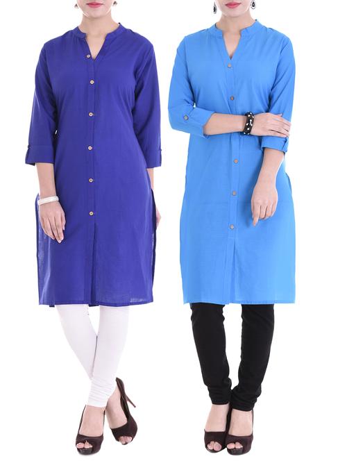 multi colored combos kurta - 15313115 - Standard Image - 1