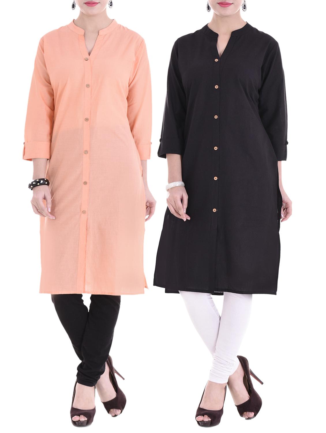 multi colored combos kurta - 15313122 - Zoom Image - 1