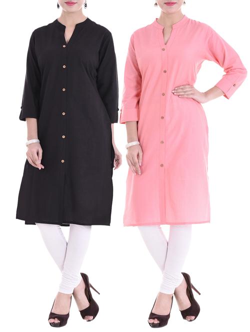multi colored combos kurta - 15313123 - Standard Image - 1