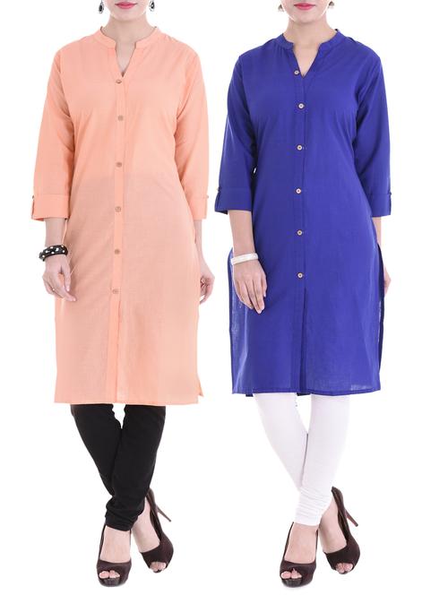multi colored combos kurta - 15313129 - Standard Image - 1