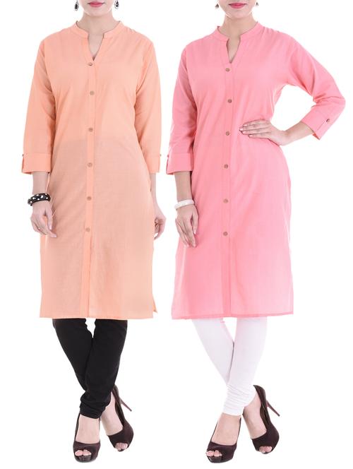 multi colored combos kurta - 15313133 - Standard Image - 1