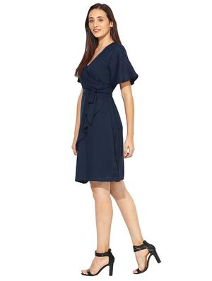 a-line wrap dress - 15313167 - Standard Image - 2