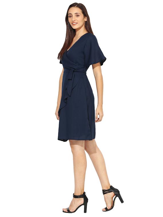 a-line wrap dress - 15313167 - Zoom Image - 2