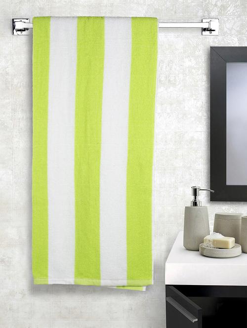 cotton stripe bath and pool towel : blue - 15314533 - Standard Image - 1