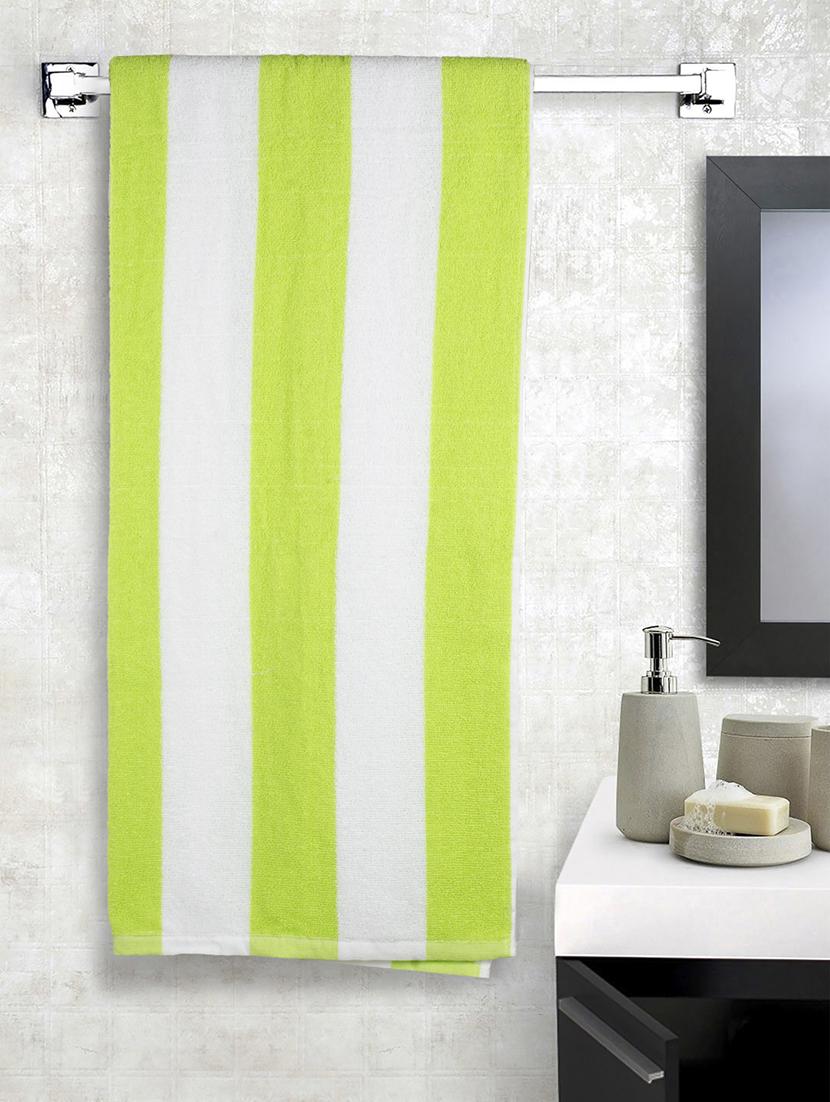 cotton stripe bath and pool towel : blue - 15314533 - Zoom Image - 1