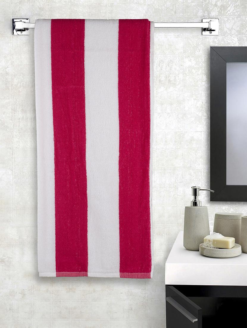cotton stripe bath and pool towel : blue - 15314535 - Zoom Image - 1
