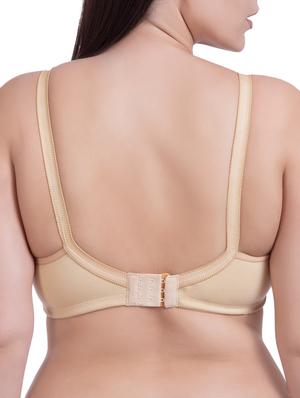beige solid cotton t-shirt bra - 15315150 - Standard Image - 2