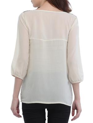 embellished solid top - 15315173 - Standard Image - 3