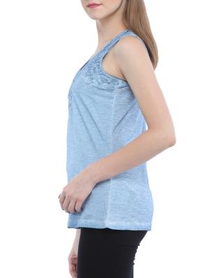 crochet trim tank top - 15315178 - Standard Image - 2