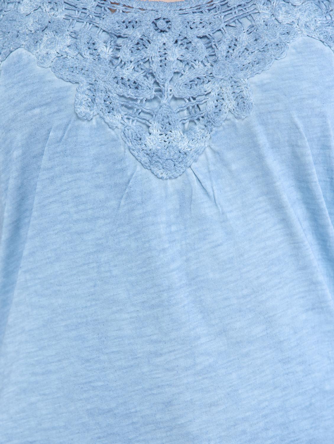 crochet trim tank top - 15315178 - Zoom Image - 4