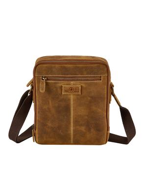 brown leather messengerbag - 15315757 - Standard Image - 1