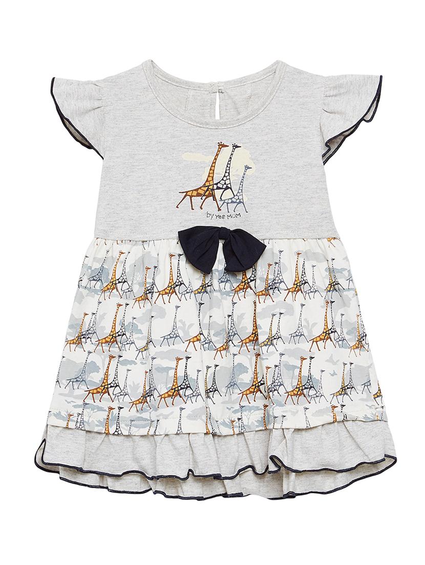 grey cotton frock - 15315802 - Zoom Image - 1