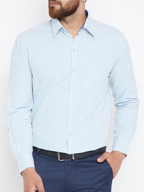 light blue cotton formal shirt - 15316063 - Standard Image - 1