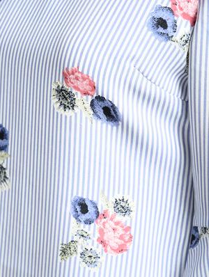 layered bell sleeved floral shift dress - 15316359 - Standard Image - 5