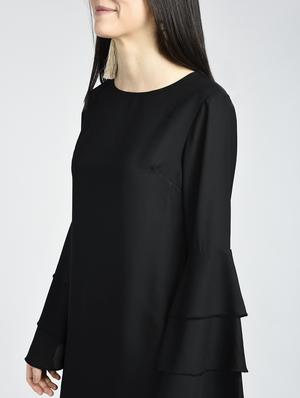 layered bell sleeve a-line dress - 15316361 - Standard Image - 3