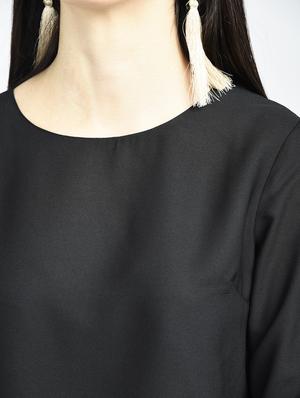 layered bell sleeve a-line dress - 15316361 - Standard Image - 5