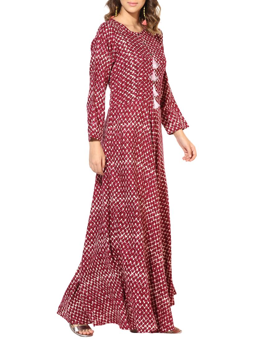 flared tassels kurta - 15317002 - Zoom Image - 2