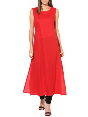 straight bell sleeves kurta - 15317040 - Standard Image - 4