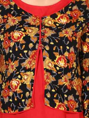 straight bell sleeves kurta - 15317040 - Standard Image - 5