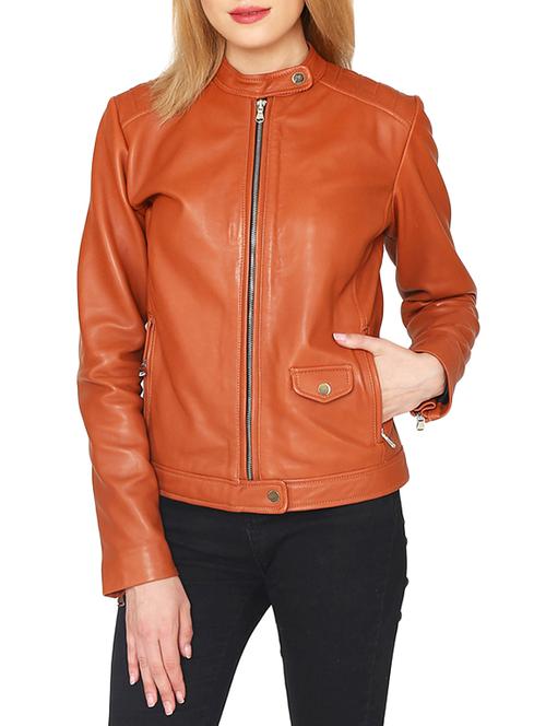 brown leatherette jacket - 15318016 - Very Small Image - 1