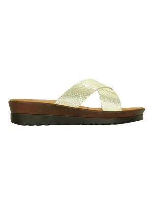 gold flat forms sandals - 15318664 - Standard Image - 2
